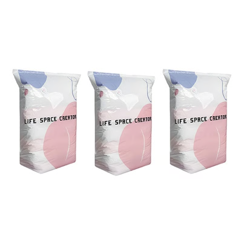 🍊2026 New No-Pump 3D Vacuum Storage Bags, Large Vacuum Storage Compression Bags for Clothes, Blankets, Bedding, Comforters
