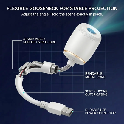 NEXT-GEN SMART PROJECTION HD Smart Dynamic 5D Holographic Night Light Projector🥭