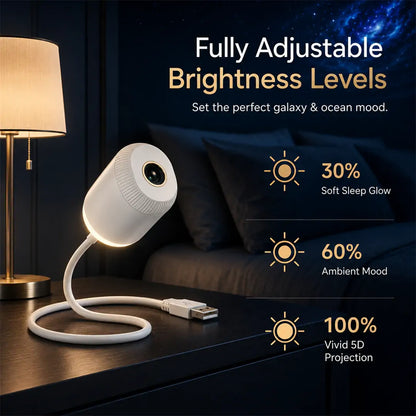 NEXT-GEN SMART PROJECTION HD Smart Dynamic 5D Holographic Night Light Projector🥭
