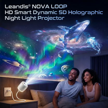 NEXT-GEN SMART PROJECTION HD Smart Dynamic 5D Holographic Night Light Projector🥭