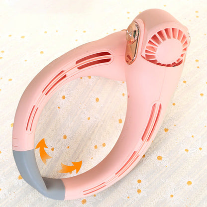 🍈2026 Portable Neck Fan,🍃💨 50% OFF! 360° rotating, 3 speeds. Hands‑free cooling,  4000mAh USB Rechargeable.