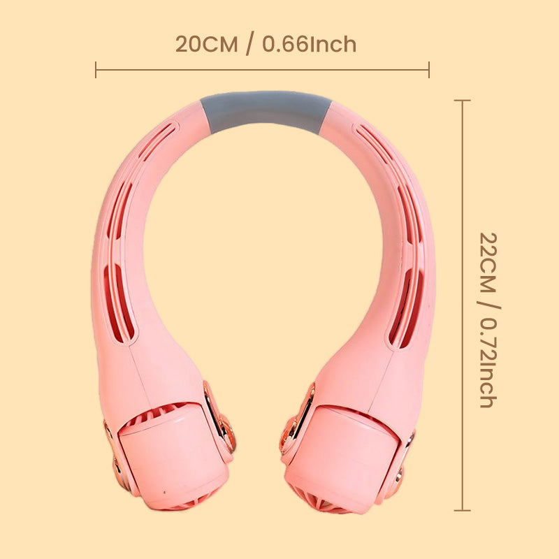 🍈2026 Portable Neck Fan,🍃💨 50% OFF! 360° rotating, 3 speeds. Hands‑free cooling,  4000mAh USB Rechargeable.