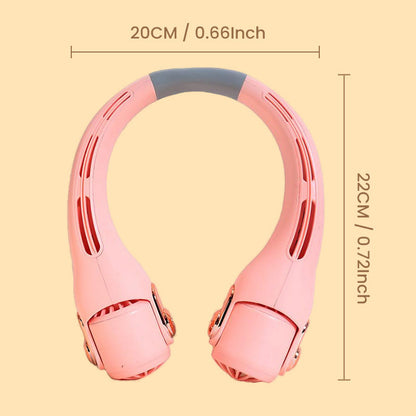 🍈2026 Portable Neck Fan,🍃💨 50% OFF! 360° rotating, 3 speeds. Hands‑free cooling,  4000mAh USB Rechargeable.