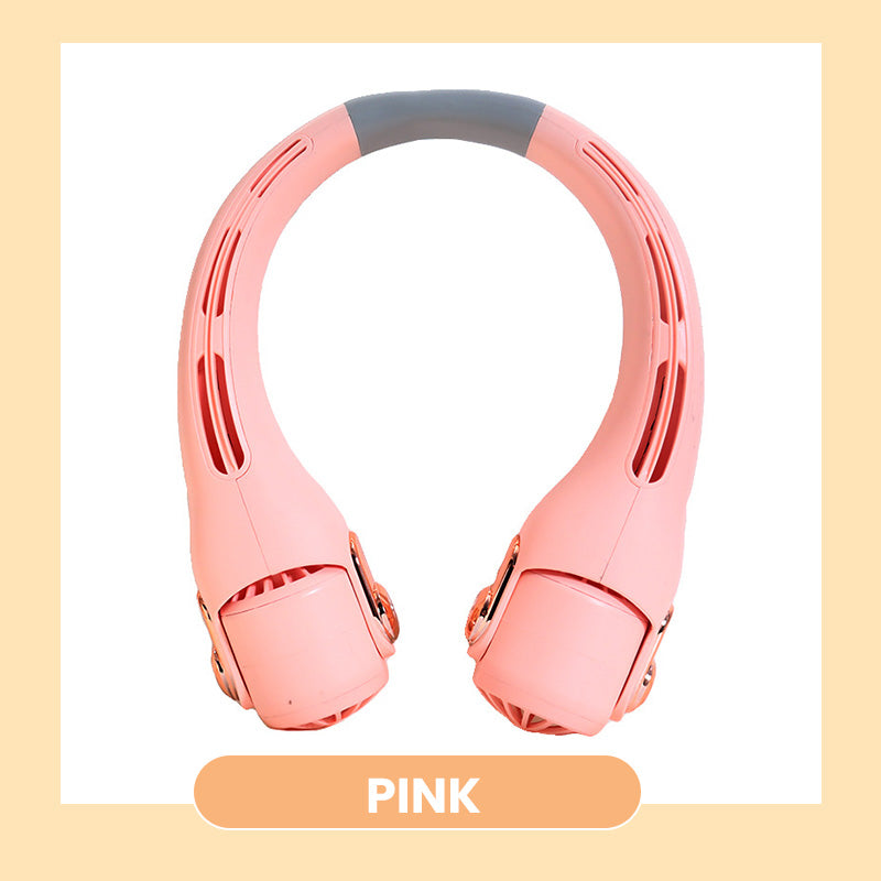 🍈2026 Portable Neck Fan,🍃💨 50% OFF! 360° rotating, 3 speeds. Hands‑free cooling,  4000mAh USB Rechargeable.