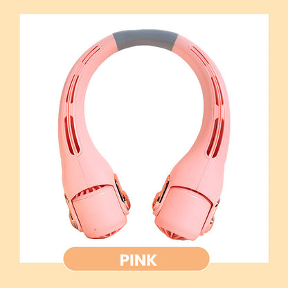 🍈2026 Portable Neck Fan,🍃💨 50% OFF! 360° rotating, 3 speeds. Hands‑free cooling,  4000mAh USB Rechargeable.