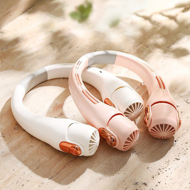 🍈2026 Portable Neck Fan,🍃💨 50% OFF! 360° rotating, 3 speeds. Hands‑free cooling,  4000mAh USB Rechargeable.